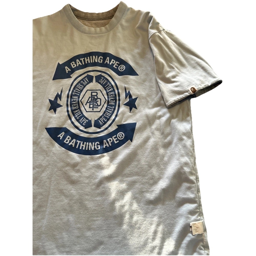 A Bathing Ape Reversible Star Short Sleeve T-Shirt — "Ape Shall Never Kill‎ Ape"